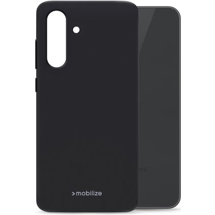 Mobilize Rubber Gelly Samsung Galaxy A37 Hoesje Flexibel TPU Backcover - Zwart