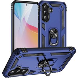 Mobigear Armor ring Samsung Galaxy A36 Hoesje Hardcase Backcover Shockproof met Ringhouder - Blauw