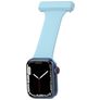 Mobigear Clip Verpleegkundige Apple Watch Bandje Speld - 49/46/45/44 mm - Babyblauw