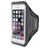Mobiparts Comfort Fit Telefoonhouder Hardlopen iPhone 8 Sport Hoesje Neopreen Sportarmband - Zwart