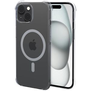 Mobiparts Classic Doorzichtig iPhone 15 MagSafe Hoesje Flexibel TPU Backcover - Transparant