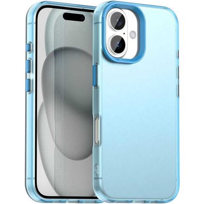 Mobigear Crystal iPhone 18 Hoesje Hardcase Backcover - Blauw