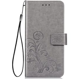 Mobigear Clover Huawei Y6p Hoesje Bookcase Portemonnee - Grijs