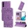 Mobigear Sunflower Samsung Galaxy S23 Hoesje Bookcase Portemonnee - Paars