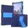 Mobigear ShieldStand Samsung Galaxy Tab A8 10.5 (2021) Hoes Hard Kunststof,Siliconen Backcover + Standaard - Blauw