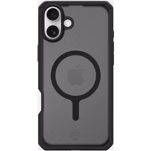 ITSKINS Level 2 HybridMagFrost R iPhone 16 MagSafe Hoesje Hardcase Backcover Shockproof - Zwart