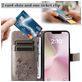 Mobigear Butterfly iPhone 16e Hoesje Bookcase Portemonnee - Grijs
