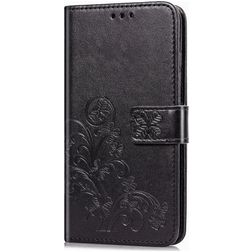 Mobigear Clover Huawei P40 Hoesje Bookcase Portemonnee - Zwart