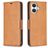 Mobigear Excellent iPhone 17 Hoesje Bookcase Portemonnee - Cognac