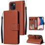 Mobigear Wallet iPhone 14 Hoesje Bookcase Portemonnee - Bruin