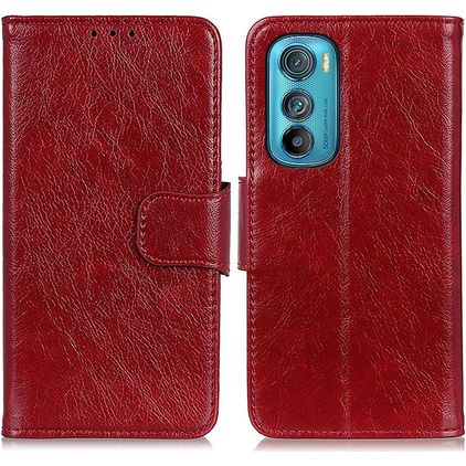 Mobigear Classy Motorola Edge 30 Hoesje Bookcase Portemonnee - Rood