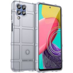 Mobigear Rugged Shield Samsung Galaxy M53 Hoesje Flexibel TPU Backcover Shockproof - Grijs