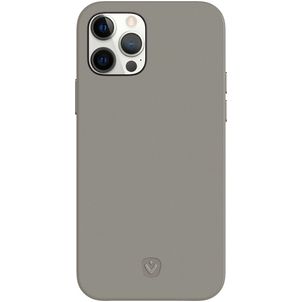 Valenta Snap Luxe iPhone 12 Pro Max Hoesje Echt Leer Backcover - Grijs
