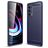Mobigear Brushed Slim Motorola Edge (2021) Hoesje Flexibel TPU Backcover - Marineblauw