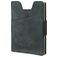 Valenta Card Case Alu + Money Strap Leren Pasjeshouder - 8 Pasjes - Blauw