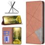 Mobigear Rhombus Slim Xiaomi Redmi Note 11E Hoesje Bookcase - Bruin