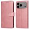 Mobigear Wallet iPhone 17 Pro Max Hoesje Bookcase Portemonnee - Roségoud