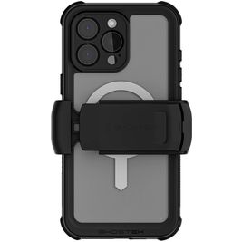 Ghostek Nautical Belt iPhone 16 Pro Max Waterdicht MagSafe Hoesje Hardcase Backcover Shockproof - Transparant / Zwart