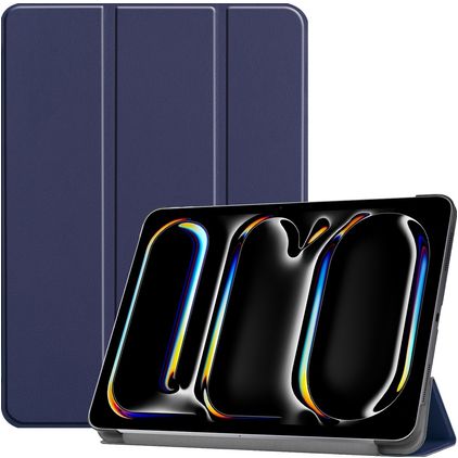 Mobigear Tri-Fold iPad Pro 13 Inch (2024) Hoes Bookcase - Donkerblauw