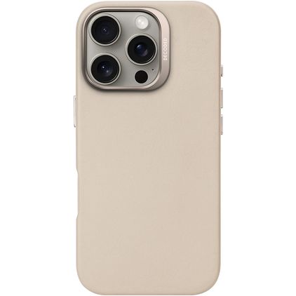Decoded iPhone 16 Pro MagSafe Hoesje Echt Leer Backcover - Clay