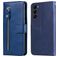 Mobigear Zipper Samsung Galaxy S23 Hoesje Bookcase Portemonnee - Blauw