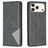 Mobigear Rhombus Slim iPhone 17 Pro Max Hoesje Bookcase - Zwart