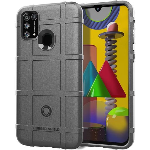 Mobigear Rugged Shield Xiaomi Redmi 9C Hoesje Flexibel TPU Backcover Shockproof - Grijs