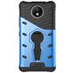 Mobigear Grip Stand Motorola Moto C Plus Hoesje Hardcase Backcover Shockproof met Standaard - Blauw