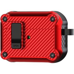 Mobigear Racing Clip Apple AirPods Pro 1 Hardcase Hoesje - Rood