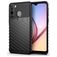 Mobigear Groove Samsung Galaxy A21 Hoesje Flexibel TPU Backcover - Zwart