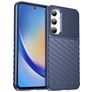 Mobigear Groove Samsung Galaxy A35 Hoesje Flexibel TPU Backcover - Blauw