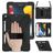 Mobigear SureGrip XGuard iPad 8 (2020) Hoes Hard Kunststof,Siliconen Backcover + Stylus Houder + Schouderband + Standaard - Zwart