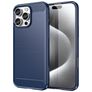 Mobigear Brushed Slim iPhone 16 Pro Hoesje Flexibel TPU Backcover - Blauw