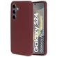 Mobiparts Samsung Galaxy S24 Siliconen Hoesje Backcover - Plum Red