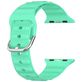 Mobigear Bumpy Siliconen Apple Watch Bandje Gespsluiting - 49/46/45/44 mm - Spearmint