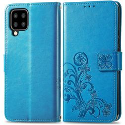 Mobigear Clover Samsung Galaxy A22 5G Hoesje Bookcase Portemonnee - Blauw