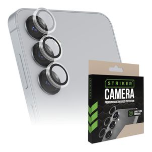 Striker Single Lens Samsung Galaxy A57 Glazen Camera Lens Protector - Case Friendly - Zwart