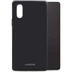 Mobilize Rubber Gelly Sony Xperia 10 IV Hoesje Flexibel TPU Backcover - Matt Black