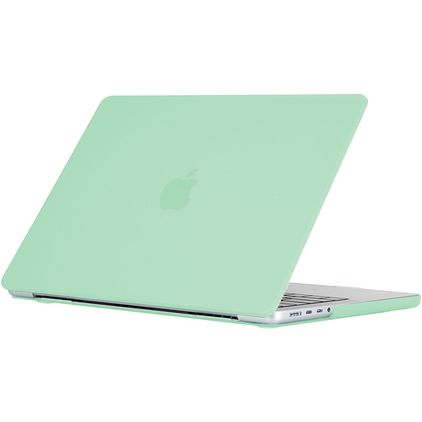 Mobigear Cream Matte MacBook Pro 16 Inch (2021-2026) Hoes Hardshell Laptopcover MacBook Case - Groen - Model A2485 / A2780 / A2991 / A3186 / A3428 / A3429