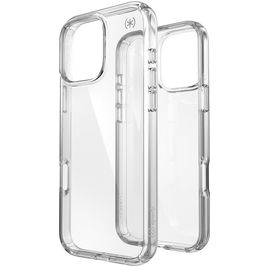 Speck Presidio Perfect Clear Doorzichtig iPhone 16 Pro Max Hoesje Hardcase Backcover Shockproof - Transparant