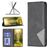 Mobigear Rhombus Slim Google Pixel 7 Hoesje Bookcase - Zwart