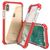 Mobigear Full Bumper iPhone XS Hoesje Hardcase Backcover Shockproof - Transparant / Rood
