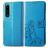 Mobigear clover Sony Xperia 5 IV Hoesje Bookcase Portemonnee - Blauw