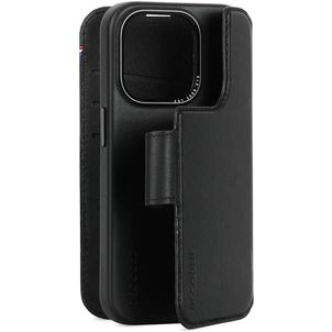 Decoded Detachable Wallet iPhone 15 Pro MagSafe Hoesje Echt Leer Uitneembare 2in1 Bookcase Portemonnee - Zwart