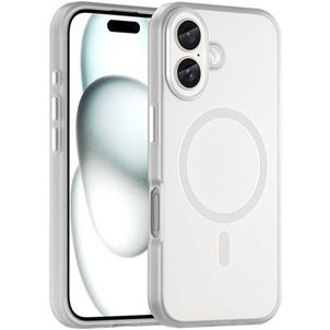 Mobigear Shockproof iPhone 16 Plus MagSafe Hoesje Flexibel TPU Backcover - Wit