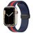 Mobigear Stripe Mag Siliconen Apple Watch Bandje Magneetsluiting - 42/41/40/38 mm - Rood / Marineblauw Mobigear Stripe Mag Siliconen Apple Watch Bandje Magneetsluiting - 42/41/40/38 mm - Rood / Marineblauw