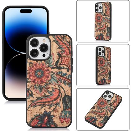 Mobigear Cork iPhone 14 Pro Max Hoesje Flexibel TPU Backcover - Model 1