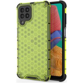 Mobigear Honeycomb Samsung Galaxy M33 Hoesje Hardcase Backcover Shockproof - Groen