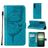 Mobigear Butterfly Sony Xperia 1 IV Hoesje Bookcase Portemonnee - Blauw