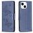 Mobigear Butterfly iPhone 15 Hoesje Bookcase Portemonnee - Blauw